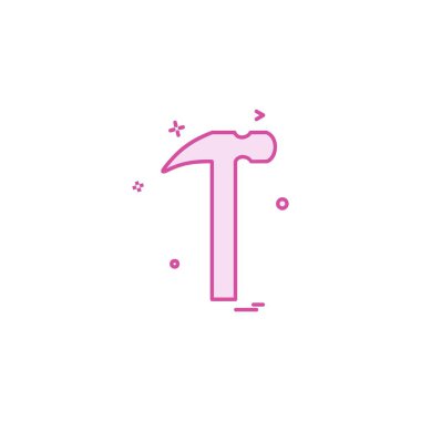 Donanım aracı simgesi tasarım, renkli vektör çizim