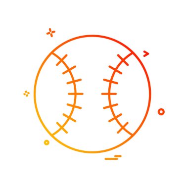 Topu simge tasarlamak vektör