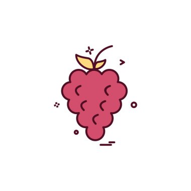 Meyve simgesi tasarım vektörü