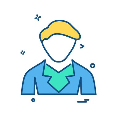 Avatar simge tasarım vektörü 