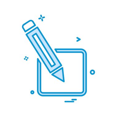 Kalem simgesi tasarım vektörü 