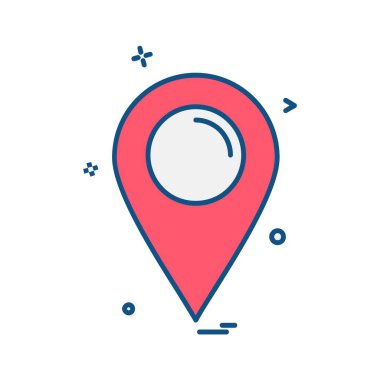 Navigasyon simgesi tasarım vektörü