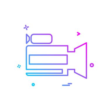 Kamera simgesi tasarım vektörü