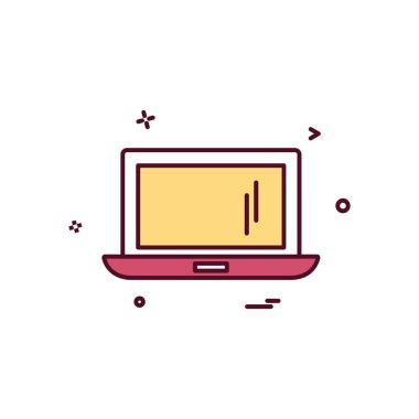 Bilgisayar simgesi tasarım vektörü