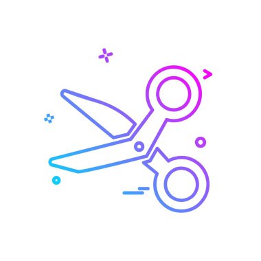 Makas simge tasarlamak vektör