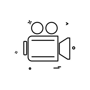 Kamera simgesi tasarım vektörü