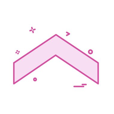 Yukarı ok simgesi tasarım vektörü