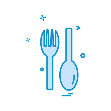 Kaşık simge tasarlamak vektör