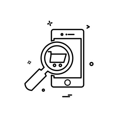 Akıllı telefon simge tasarlamak vektör 