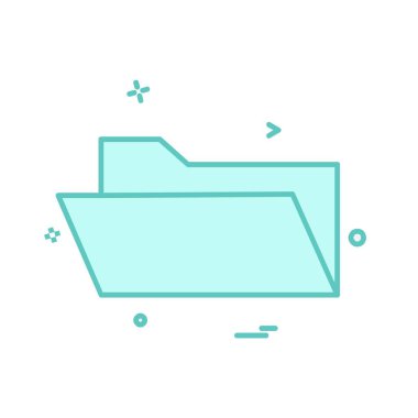 Klasör simge tasarlamak vektör