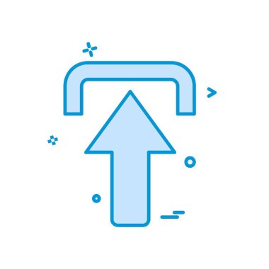 Yukarı ok simgesi tasarım vektörü