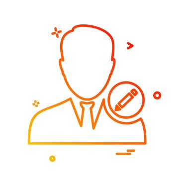 Avatar simge tasarlamak vektör