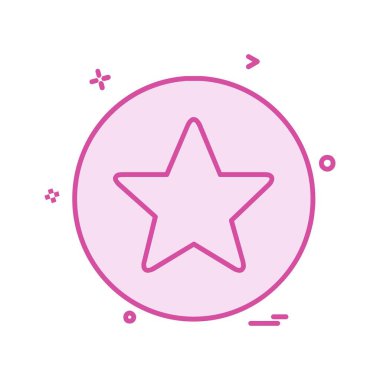 Yıldız simgesi tasarım vektörü 