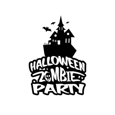 Cadılar Bayramı tasarım tipografi ve beyaz arka plan vektör ile 