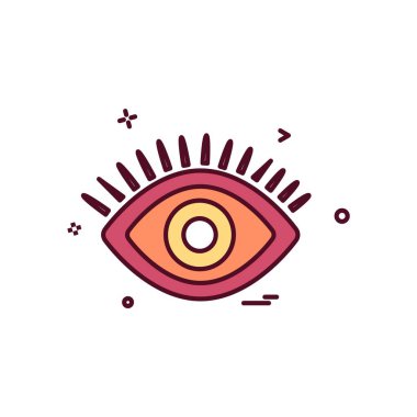 göz simgesi tasarım vektörü