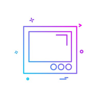 Web yerleşim simgesi tasarım vektörü