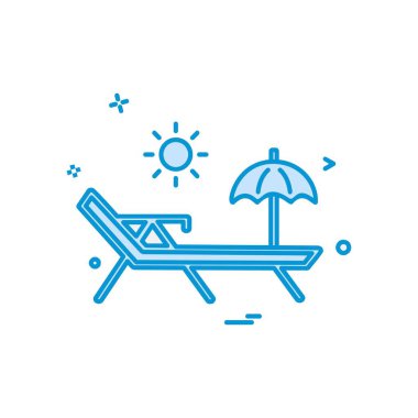 Yüzme simgesi tasarım vektörü