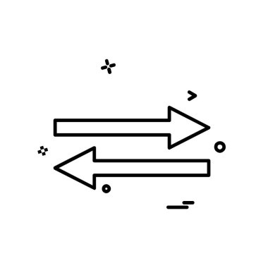 Ok simgesi tasarım vektörü