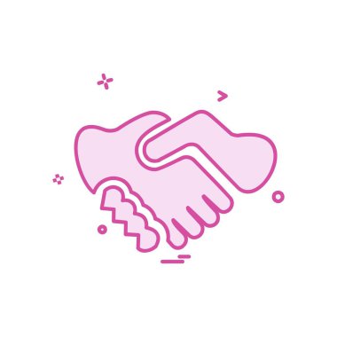 El sıkışma simgesi tasarım vektörü