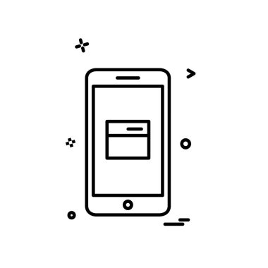 Telefon simgesi tasarım vektörü