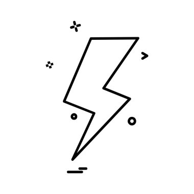 Gök gürültüsü simge tasarlamak vektör