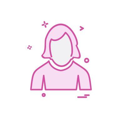 Avatar simge tasarlamak vektör