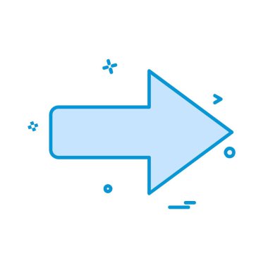 Sağ ok simge tasarlamak vektör