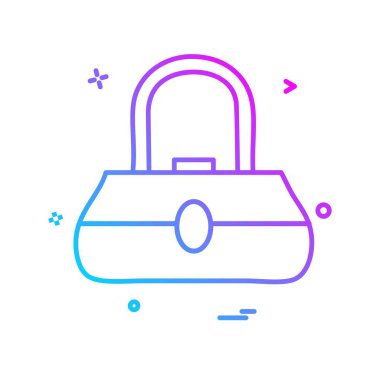 Bayanlar çanta ikon tasarım vektörü