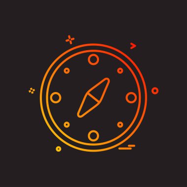 Pusula Simgesi Tasarım Vektörü