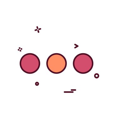 Menü simgesi tasarım, renkli vektör çizim