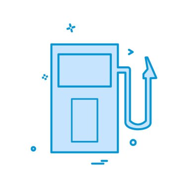 Yakıt istasyonu simge tasarlamak vektör