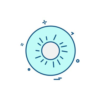 Meyve simgesi tasarım vektörü