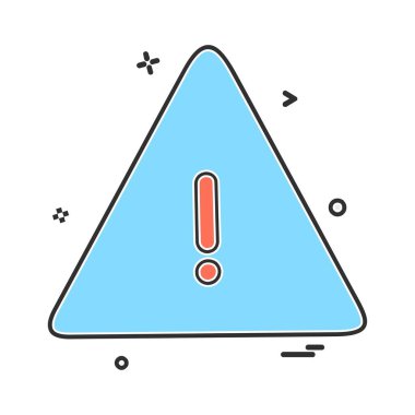 Uyarı simge tasarlamak vektör 