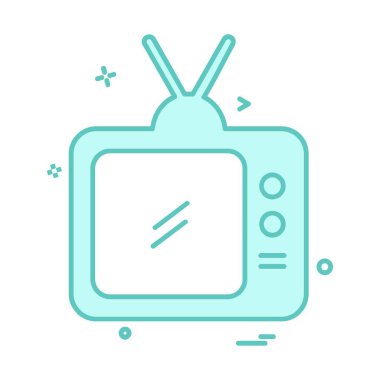 TV simgesi tasarım vektörü