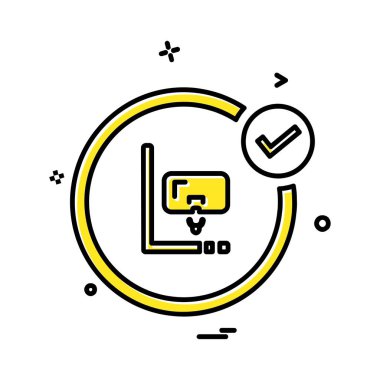 Yüzme simgesi tasarım vektörü 