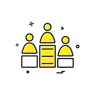 Grup avatar simge tasarım vektörü