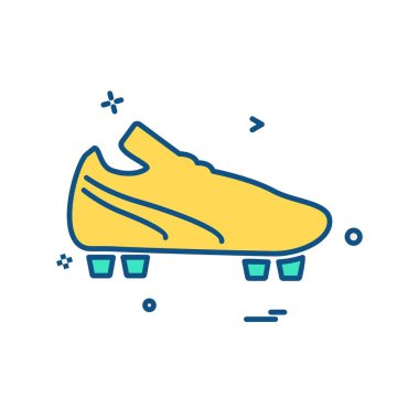 Futbol ikonu tasarım vektörü