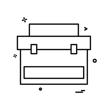 İş simgesi tasarım, renkli vektör çizim