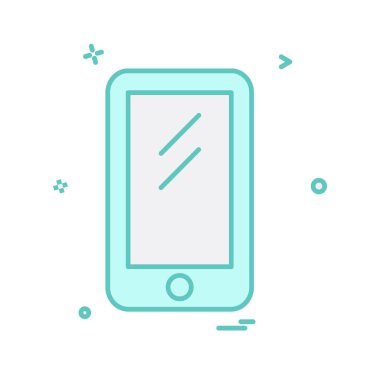 Mobil simge tasarım vektörü