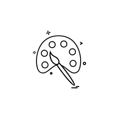 Simge tasarım vektörünü boya