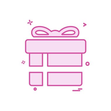 Giftbox simge tasarlamak vektör