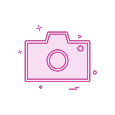 Kamera simgesi tasarım vektörü