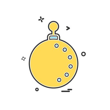 Noel top simge tasarlamak vektör