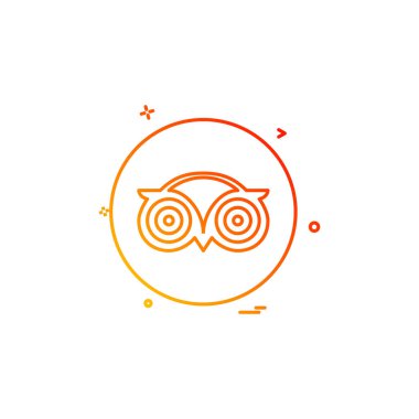 ağ ortamı sosyal tripadvisor simge vektör tasarımı