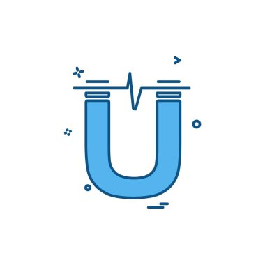 Güç simgesi tasarım, renkli vektör çizim