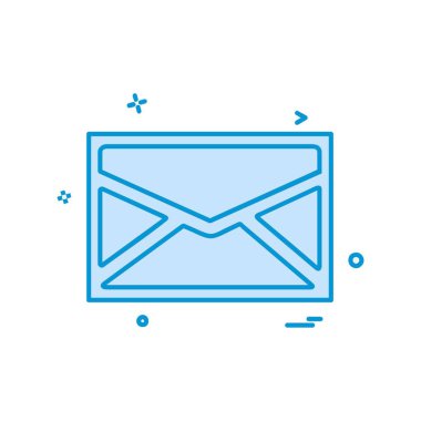 İleti simge tasarlamak vektör