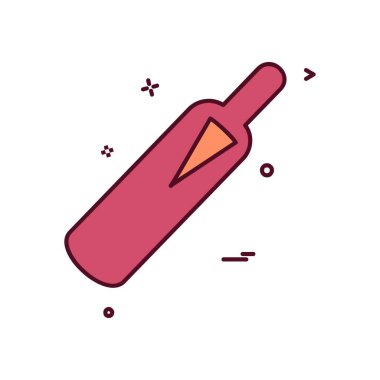 Kriket simge tasarlamak vektör 