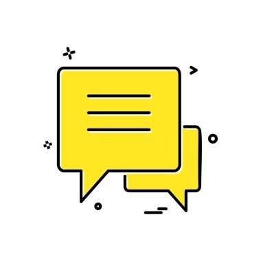 İleti simge tasarlamak vektör