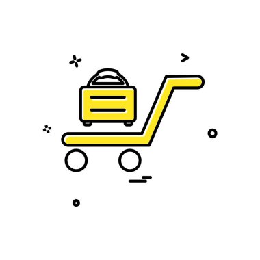 Seyahat simgesi tasarım vektörü