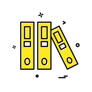 Kitapların simge tasarım vektörü